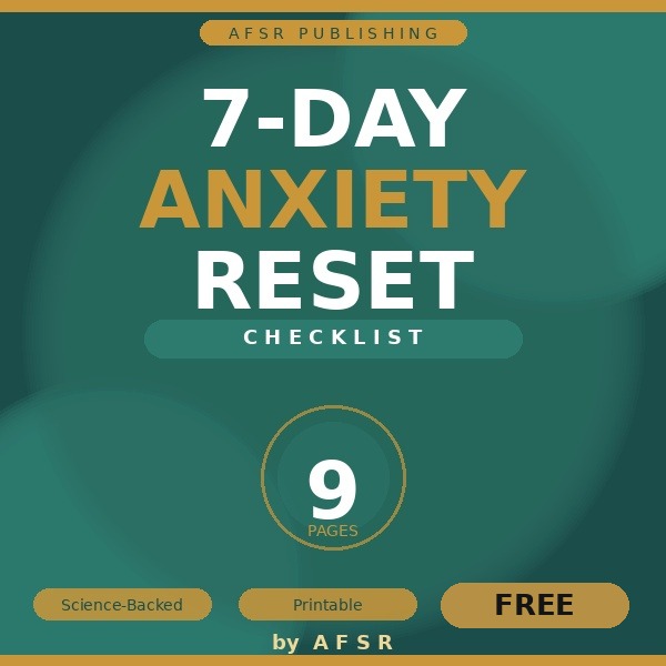 7-Day Anxiety Reset Checklist — free website exclusive